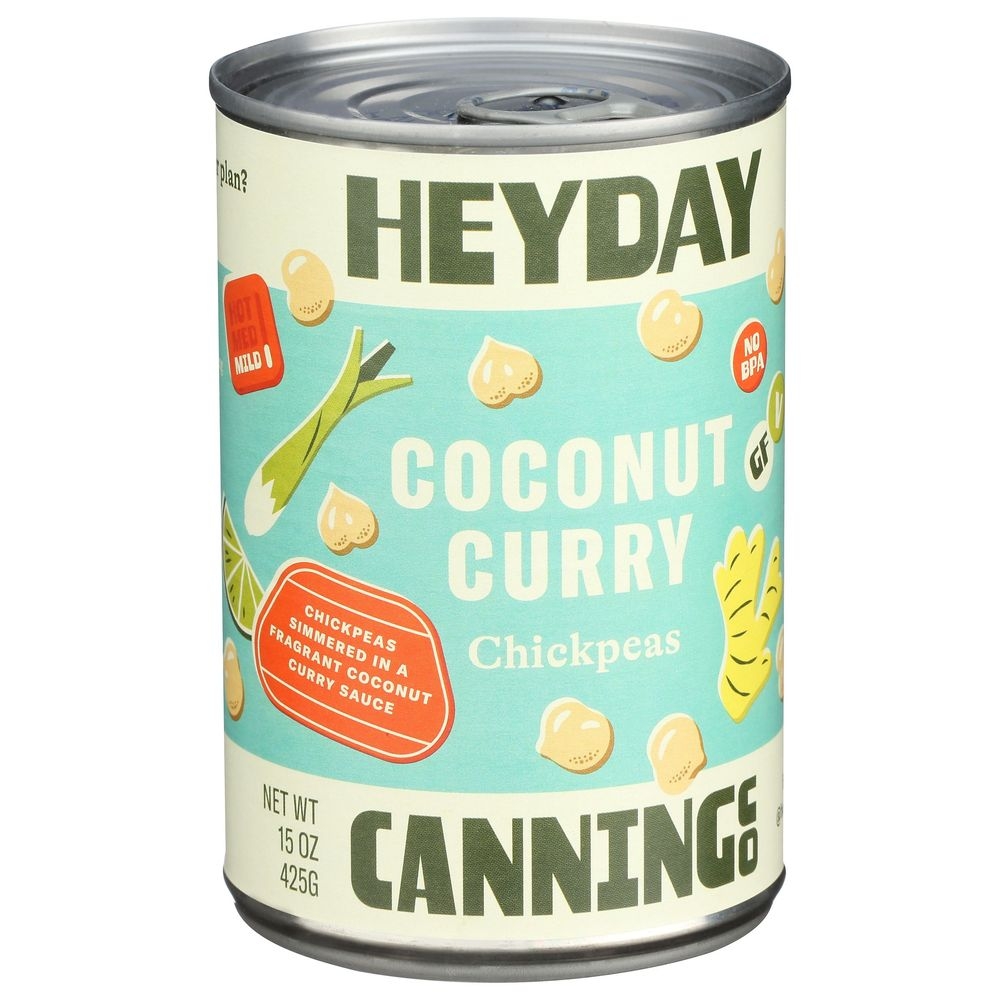 Heyday Canning Coconut Curry Chickpeas, 15 Ounce -- 12 per case