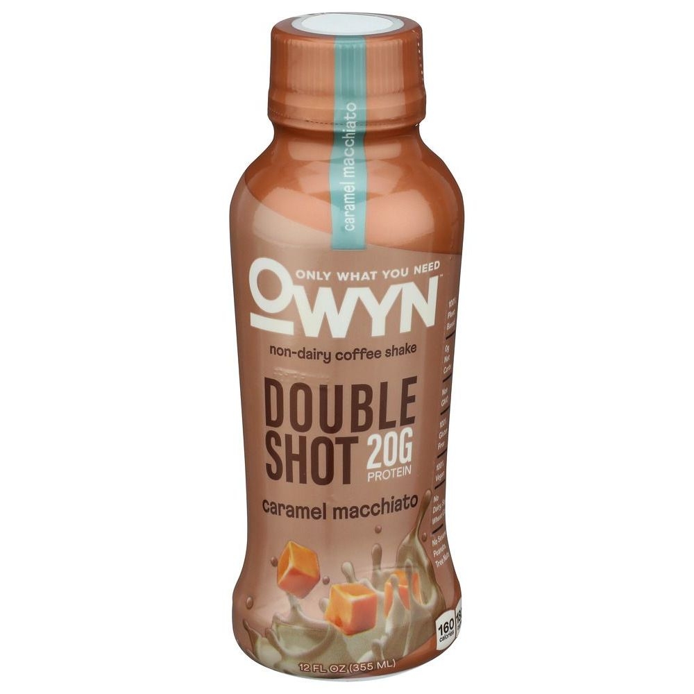 Owyn Non Dairy Double Shot Caramel Macchiato Non Dairy Coffee Shake, 12 Fluid Ounce -- 12 per case