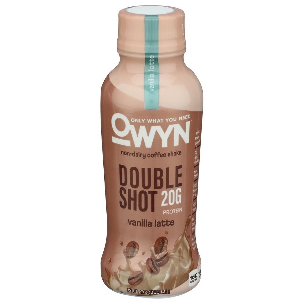 Owyn Non Dairy Double Shot Vanilla Latte Non Dairy Coffee Shake, 12 Fluid Ounce -- 12 per case