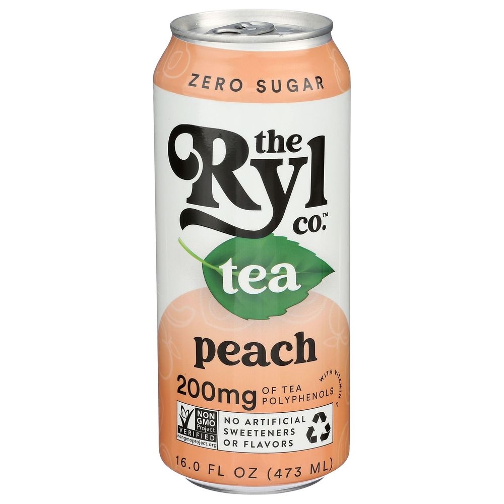 The Ryl Peach Ready to Drink Black Tea, 16 Fluid Ounce -- 12 per case