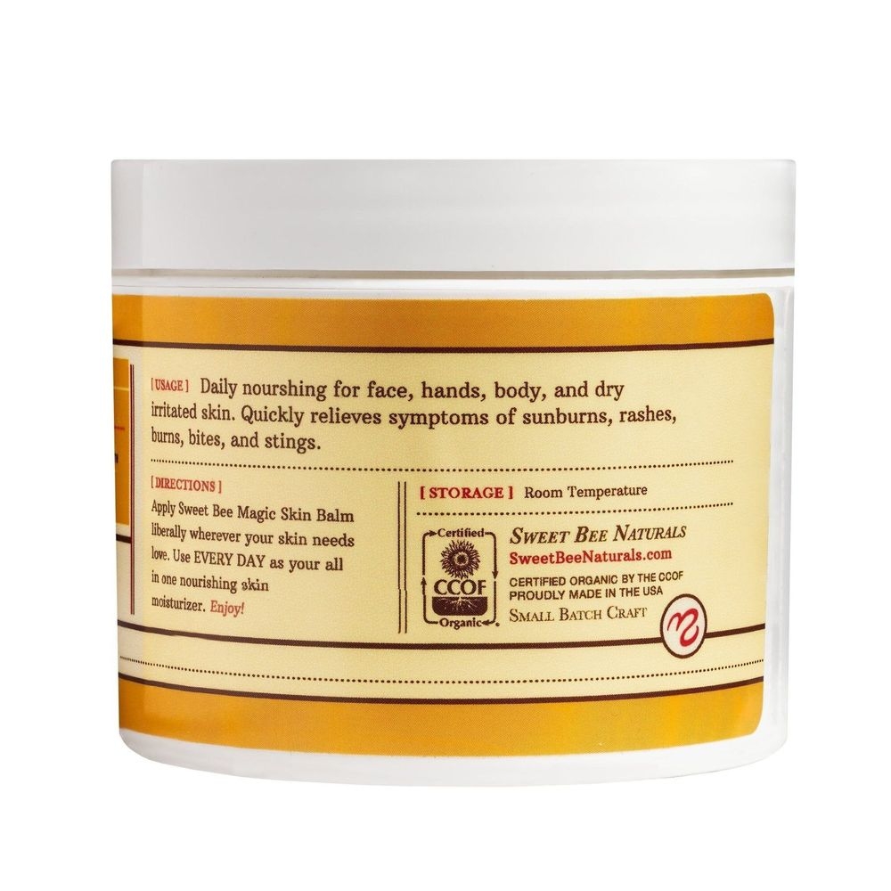Sweet Bee Magic Organic All In One Healing Skin Cream, 4 Ounce