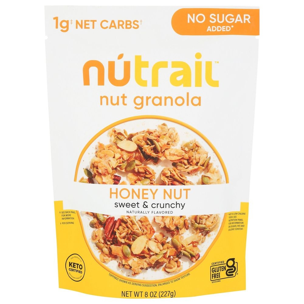 Nutrail Keto Honey Nut Granola, 8 Ounce -- 6 per case