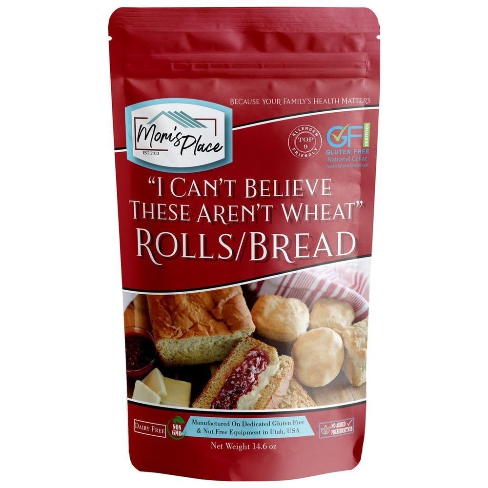 Moms Place Gluten-Free I Cant Believe These Arent Wheat Rolls or Bread Mix, 14.6 Ounce -- 6 per case