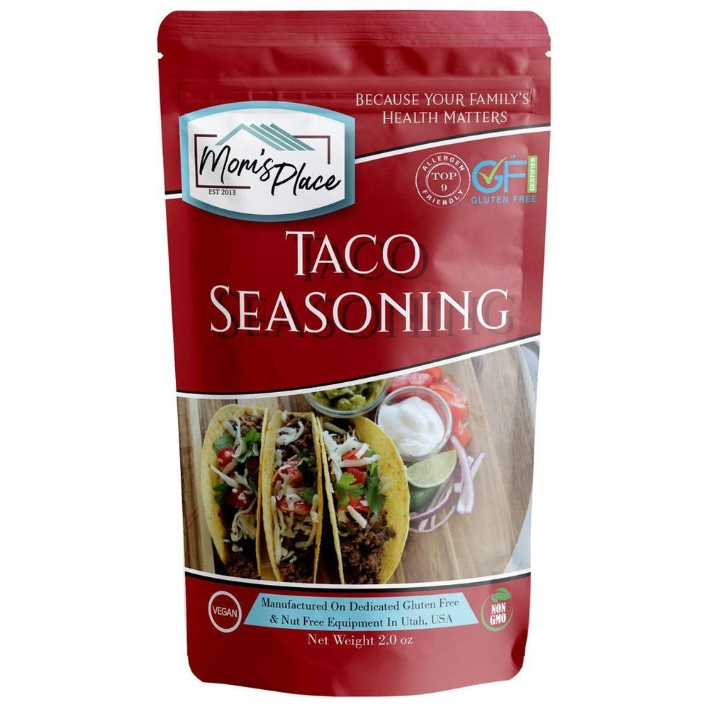 Moms Place Gluten-Free Taco Seasoning Mix, 2 Ounce -- 12 per case