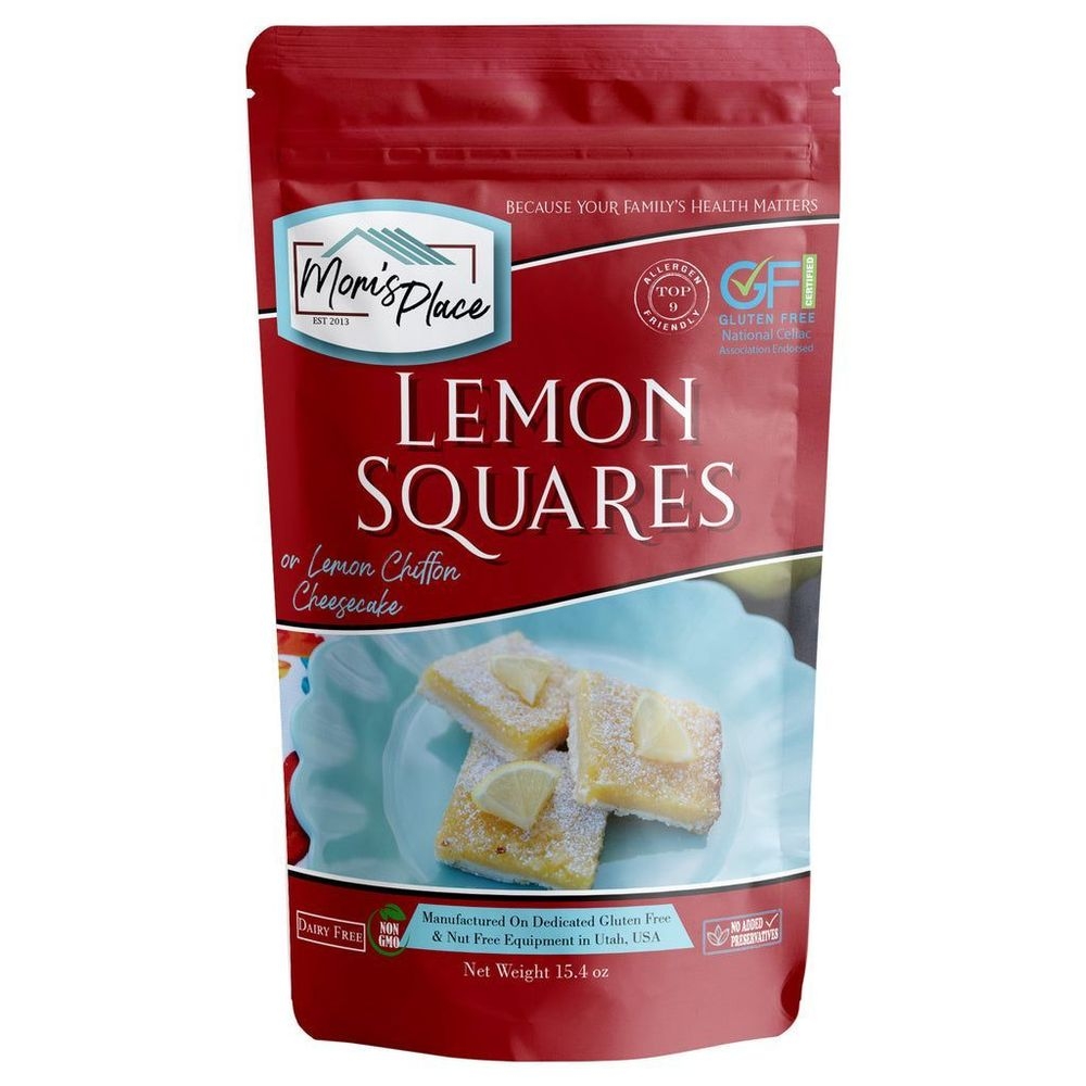 Moms Place Gluten-Free Luscious Lemon Squares Mix, 15.3 Ounce -- 6 per case
