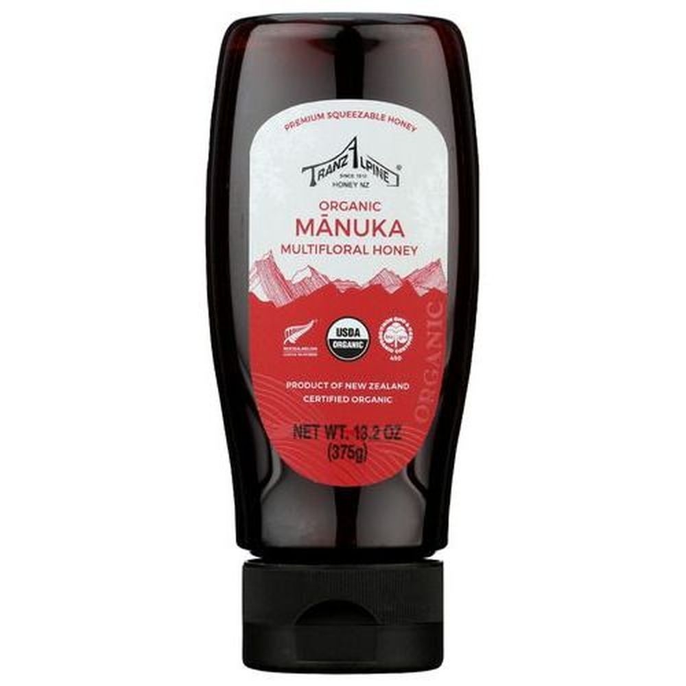 Tranzalpine Organic Manuka Multifloral Honey, 13.2 Ounce -- 12 per case