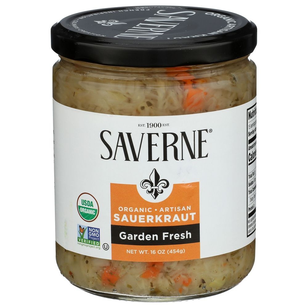 Saverne Organic Garden Fresh Sauerkraut, 16 Ounce -- 6 per case