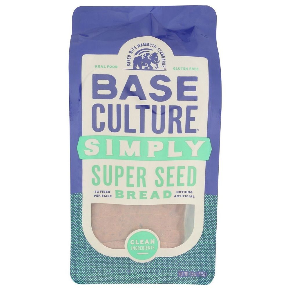Base Culture Simply Super Seed Bread, 15 Ounce -- 6 per case