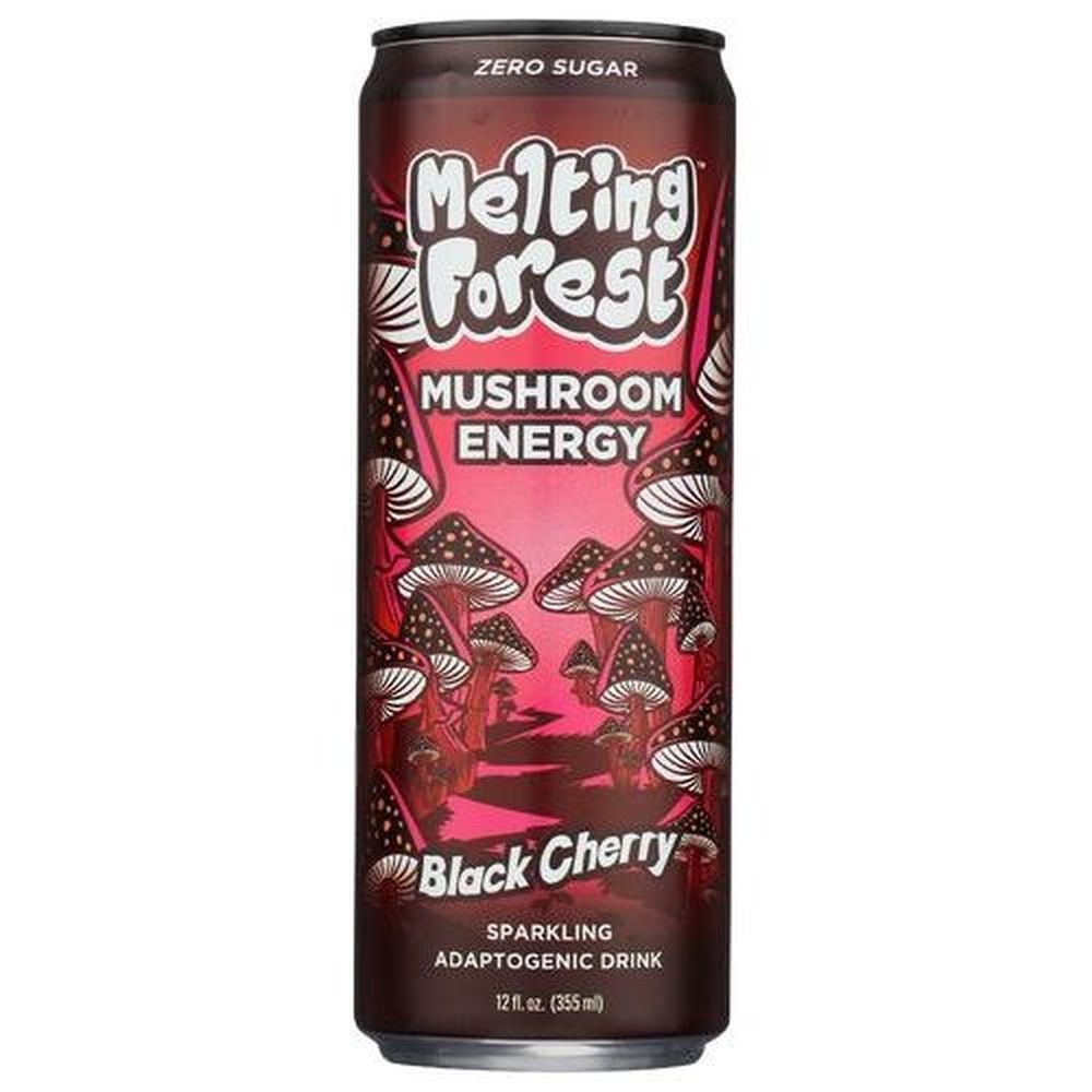 Melting Forest Black Cherry Mushroom Energy Drink, 12 Fluid Ounce -- 12 per case