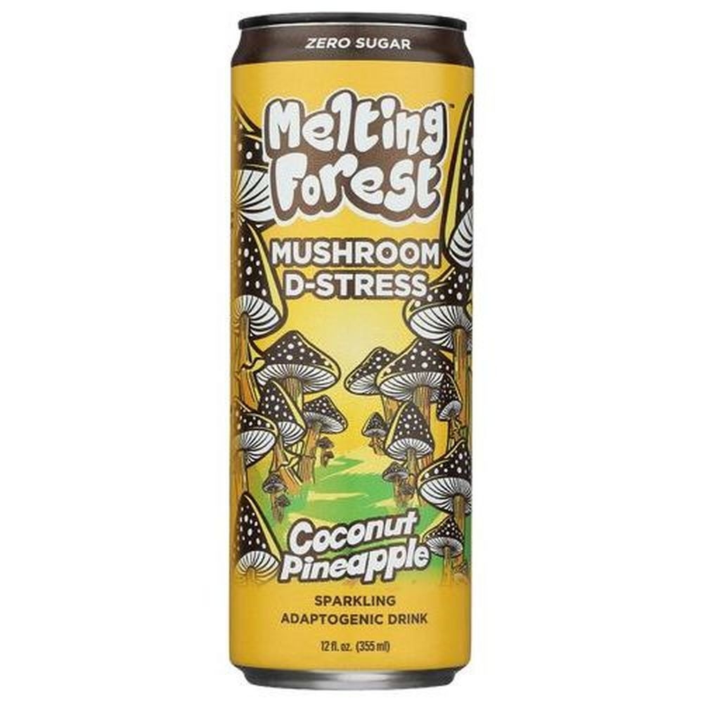 Melting Forest Coconut Pineapple Mushroom D Stress Drink, 12 Fluid Ounce -- 12 per case