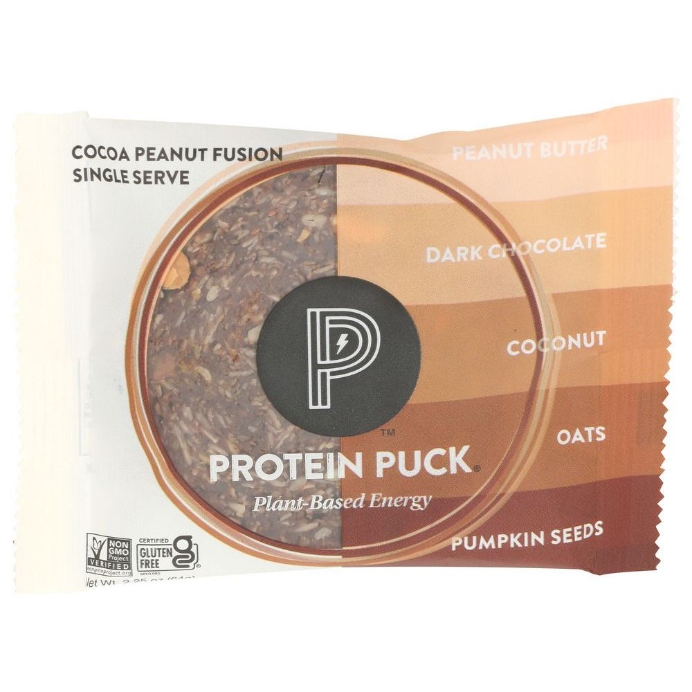 Protein Puck Peanut Fusion Energy Bar, 2.25 Ounce -- 16 per case
