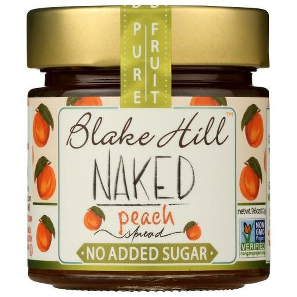 Blake Hill No Added Sugar Naked Peach Spread, 8.5 Ounce -- 6 per case