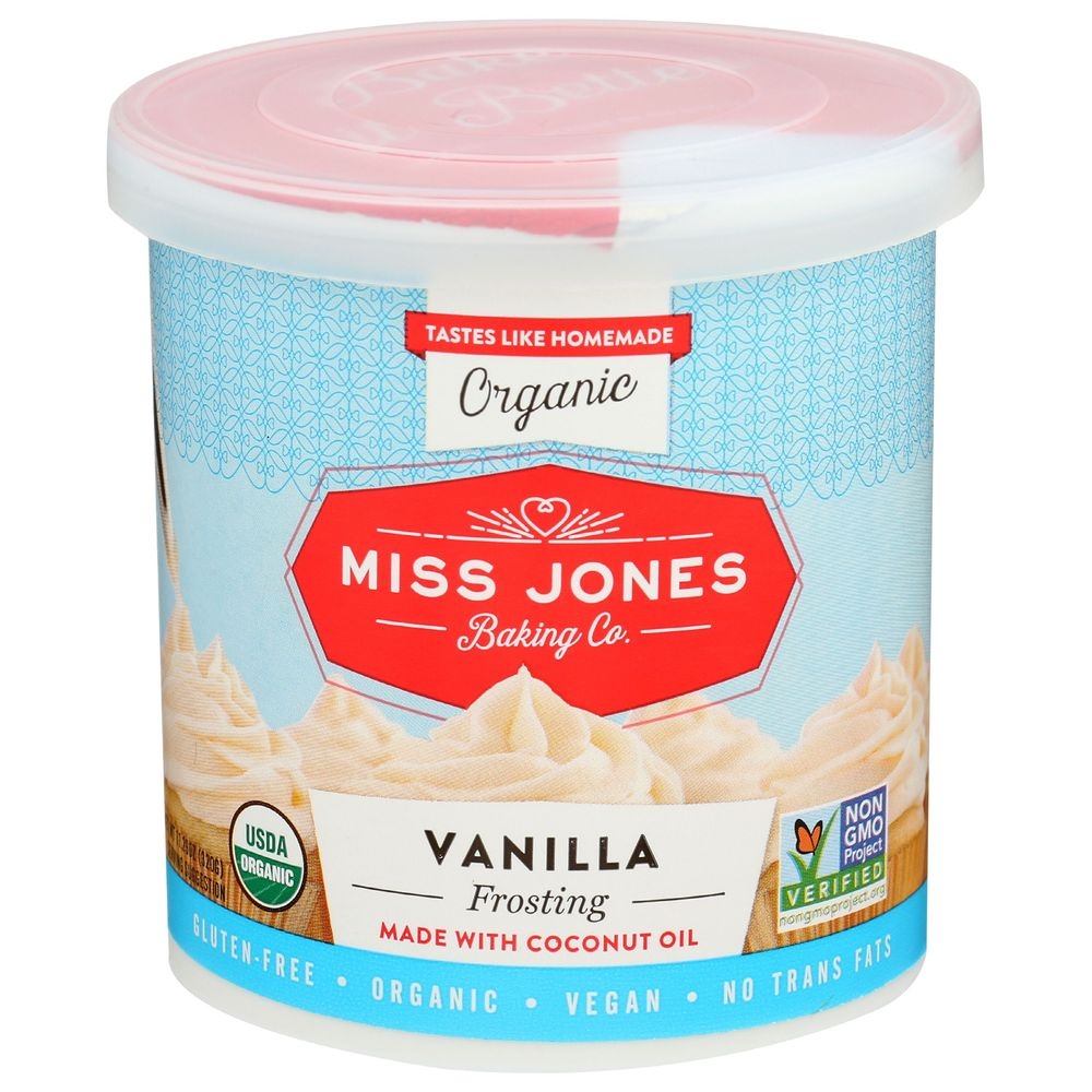 Miss Jones Organic Vanilla Frosting, 11.29 Ounce -- 6 per case