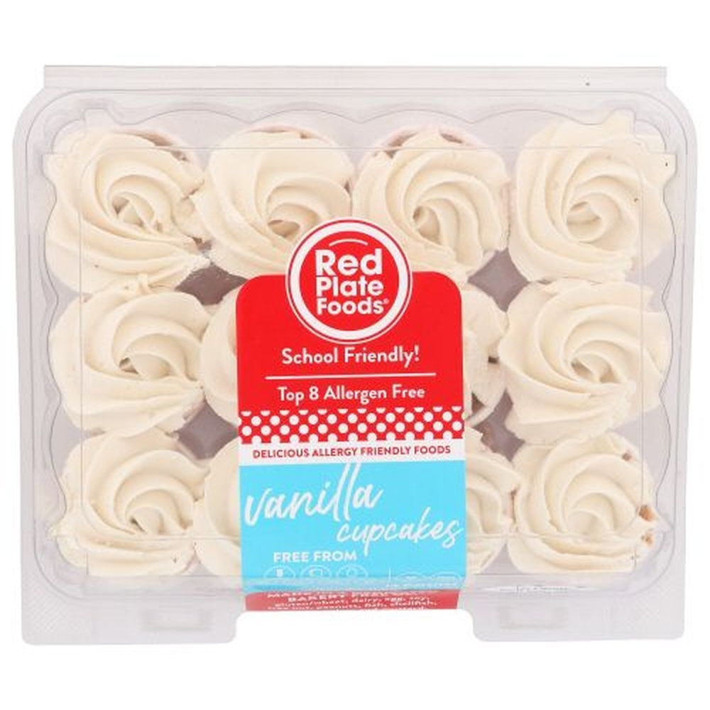 Red Plate Foods Mini Vanilla Cupcake, 11.85 Ounce -- 8 per case.