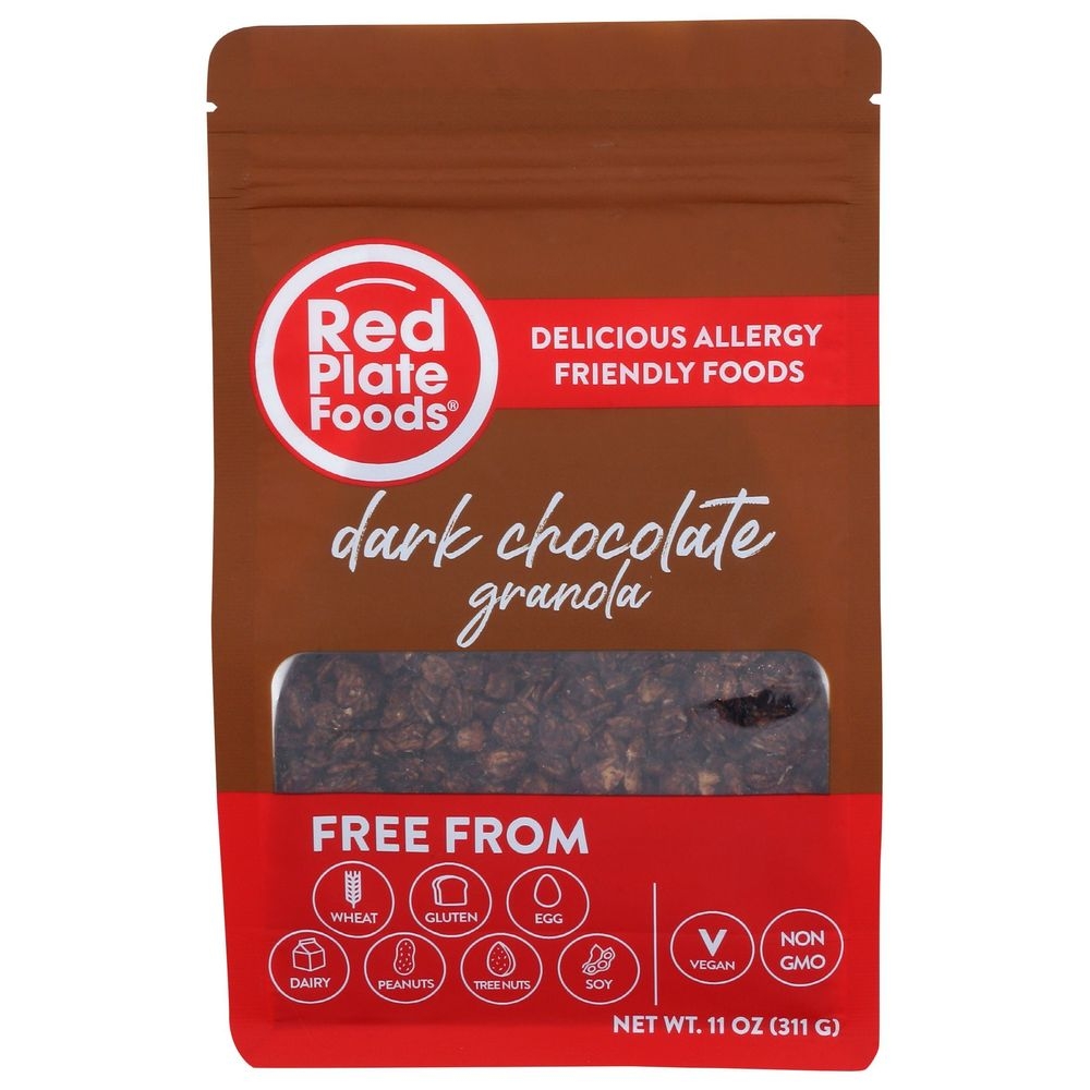 Red Plate Foods Dark Chocolate Granola, 11 Ounce -- 6 per case