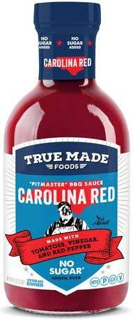 True Made Foods Carolina Red Style BBQ Sauce, 18 Ounce -- 6 per case