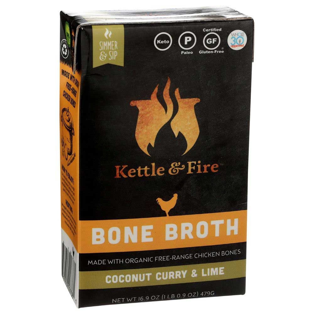 Kettle and Fire Coconut Curry and Lime Bone Broth, 16.9 Ounce -- 6 per case