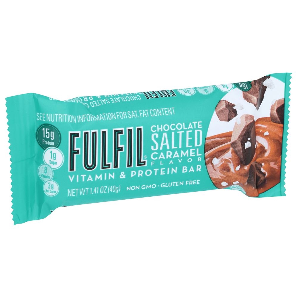 Fulfil Chocolate Salted Caramel Protein Bar, 1.41 Ounce -- 12 per case