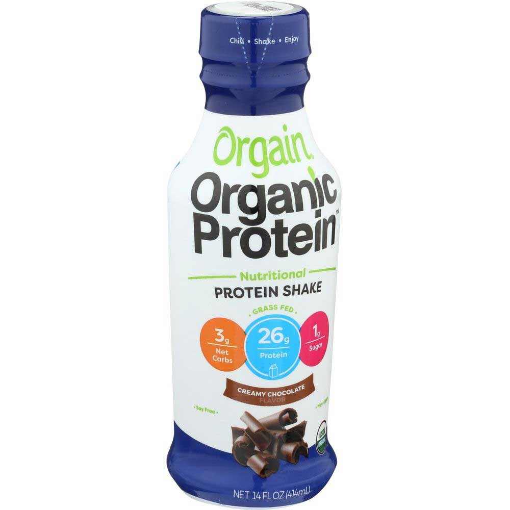 Orgain Organic Protein Creamy Chocolate Fudge Nutritional Protein Shake, 14 Fluid Ounce -- 12 per case