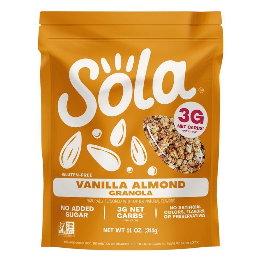 Sola Vanilla Almond Granola, 11 Ounce -- 6 per case