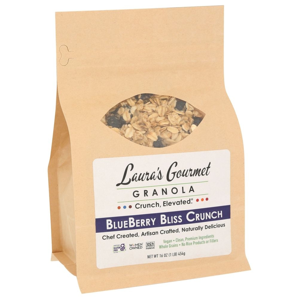Lauras Gourmet Blueberry Bliss Crunch Granola, 16 Ounce -- 6 per case