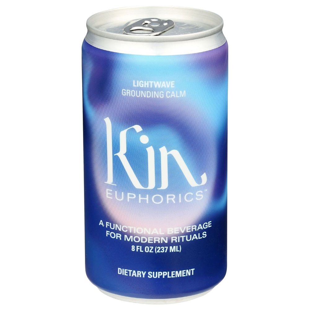 Kin Euphorics Lightwave Grounding Calm Functional Beverage, 8 Fluid Ounce -- 24 per case