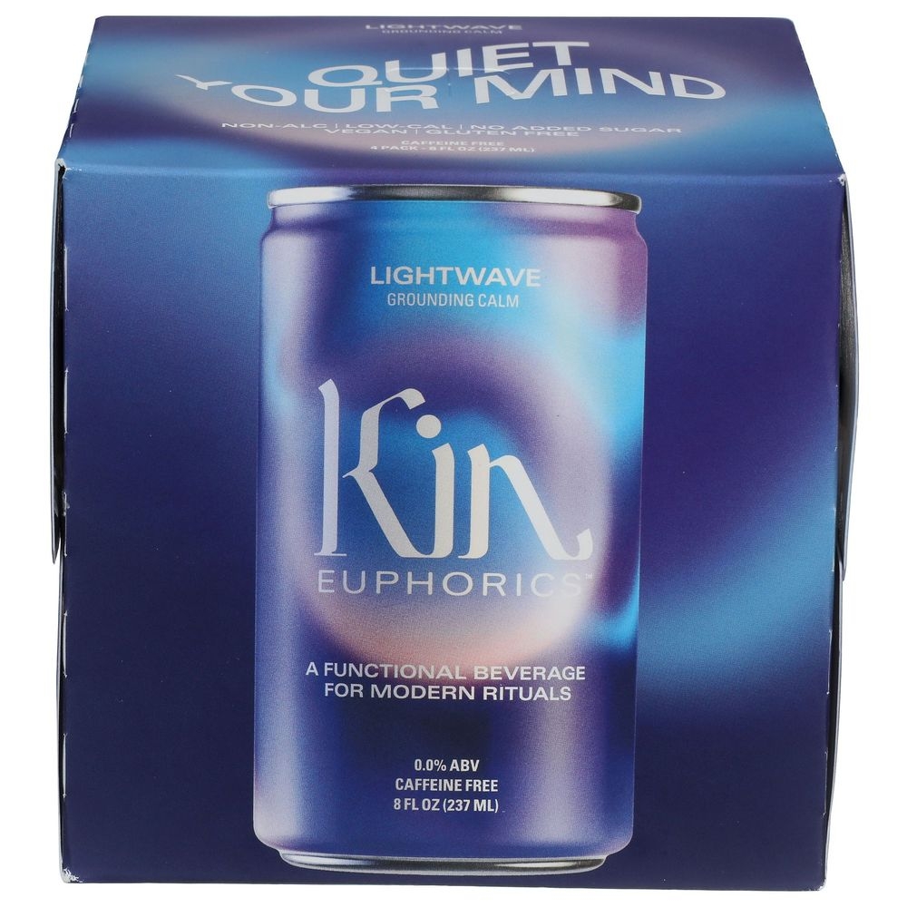 Kin Euphorics Lightwave Non Alcoholic Beverage, 32 Fluid Ounce -- 6 per case