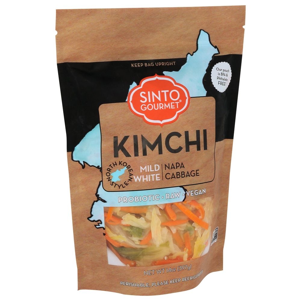 Sinto Gourmet Mild White Napa Cabbage Kimchi, 14 Ounce -- 6 per case