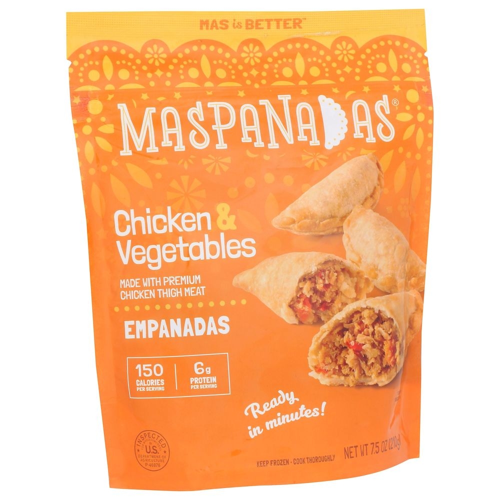 Maspanadas Chicken Vegetable Mini Empanadas, 7.5 Ounce -- 6 per case