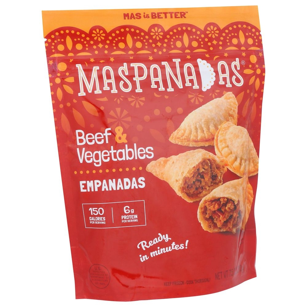 Maspanadas Beef Vegetable Mini Empanadas, 7.5 Ounce -- 6 per case