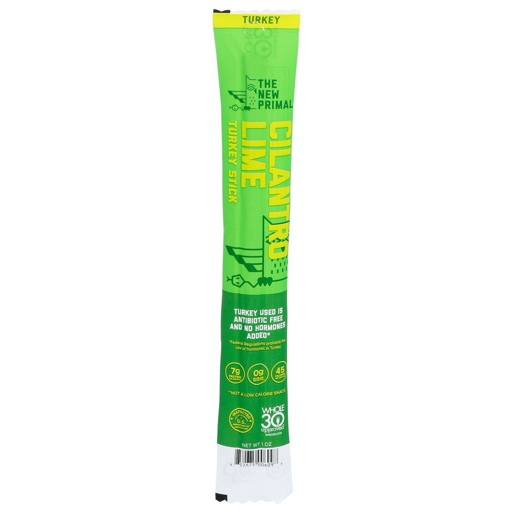The New Primal Cilantro Lime Turkey Stick, 1 Ounce -- 20 per case