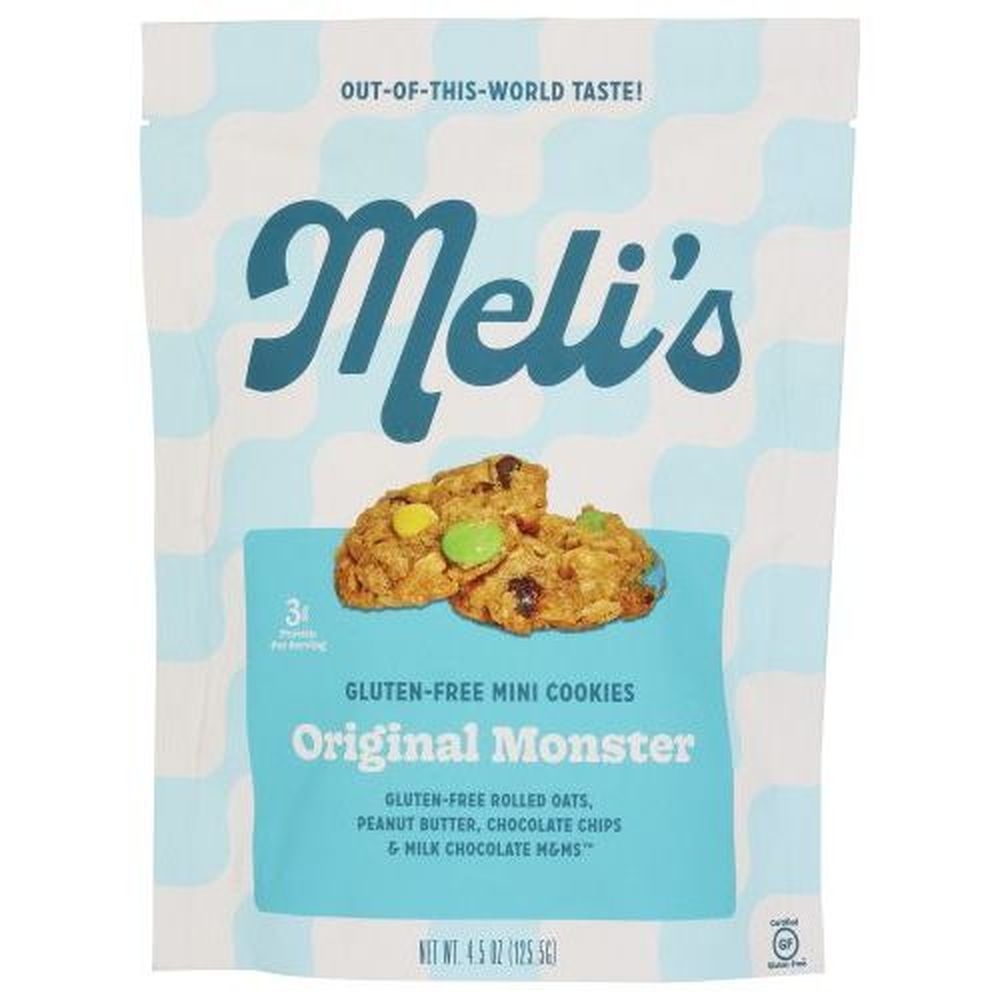 Melis Cookies Original Monster Mini Cookies, 4.5 Ounce -- 6 per case