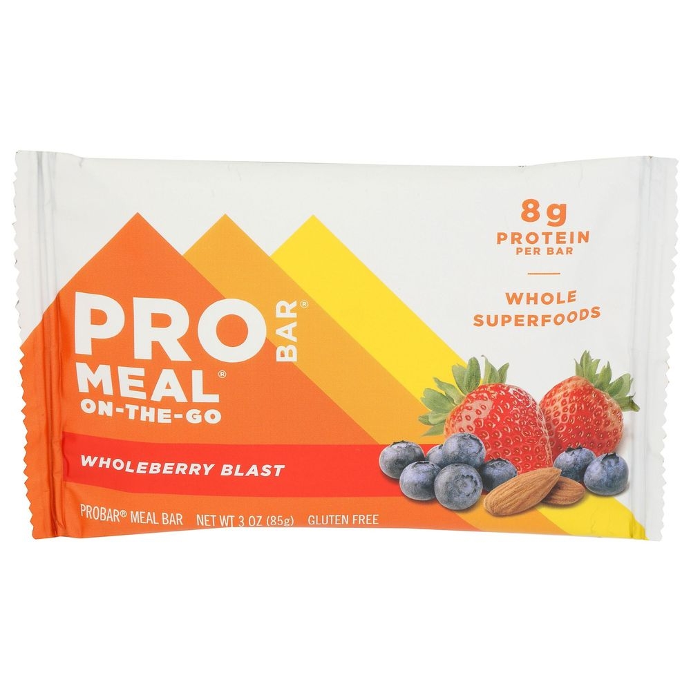 Probar Organic Wholeberry Blast Meal Bar, 3 Ounce -- 12 per case