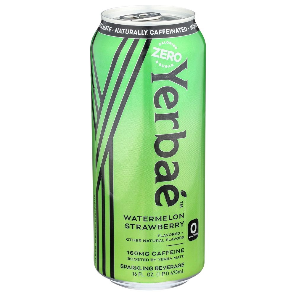 Yerbae Watermelon Strawberry Sparkling Water, 16 Ounce -- 12 per case