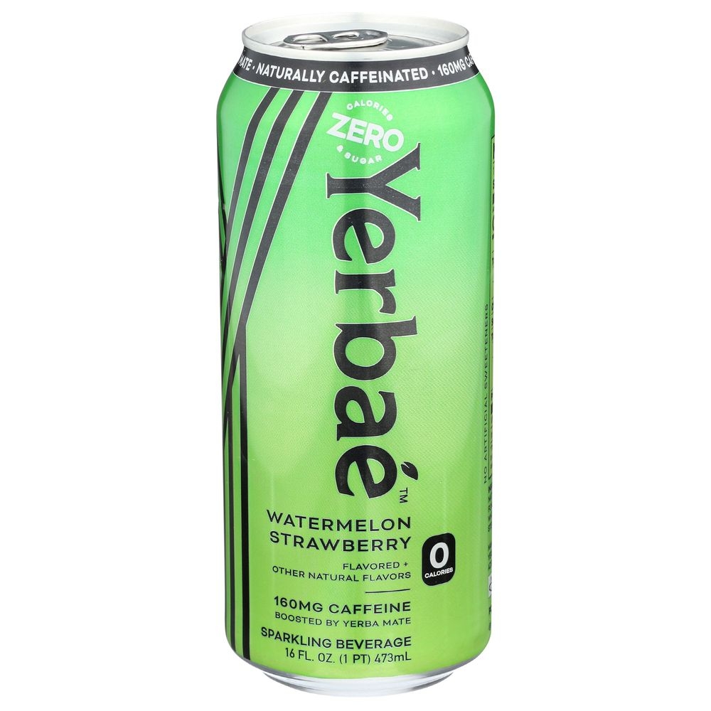 Yerbae Watermelon Strawberry Sparkling Water, 16 Ounce -- 12 per case