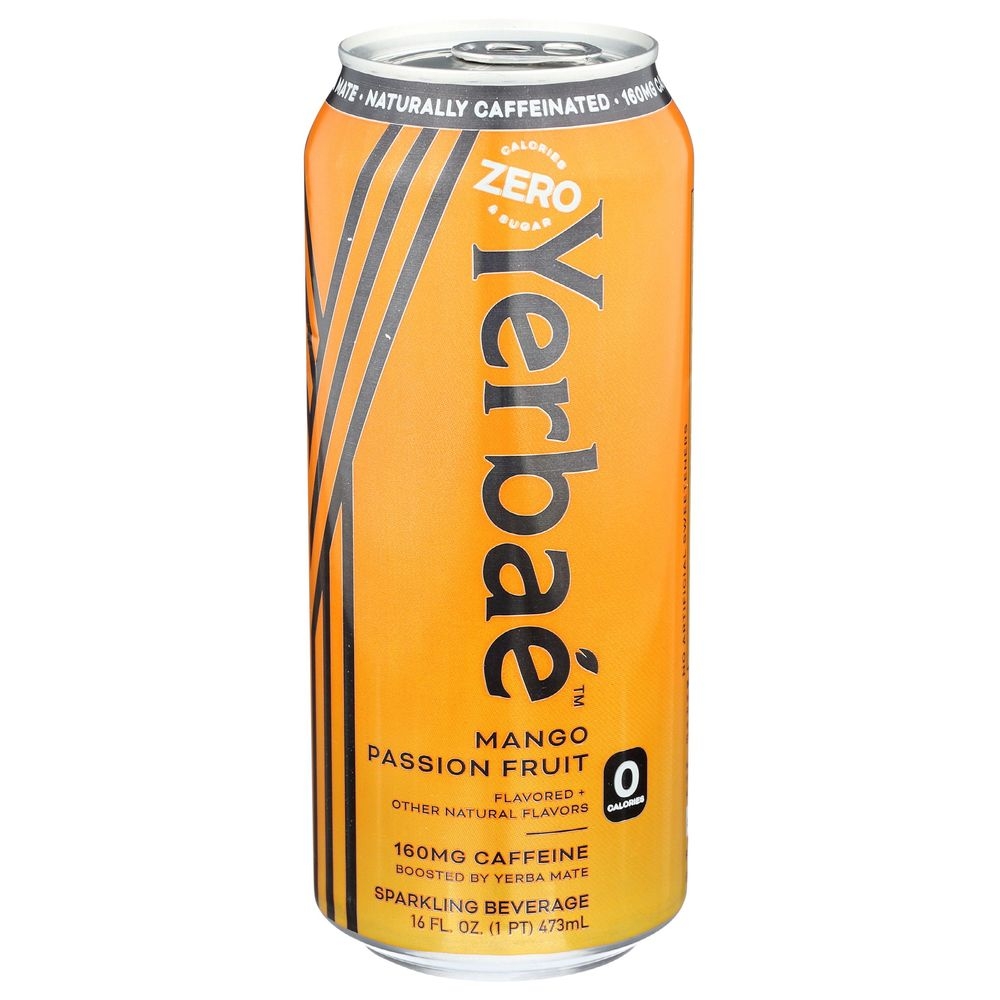 Yerbae Mango Passionfruit Sparkling Water, 16 Ounce -- 12 per case