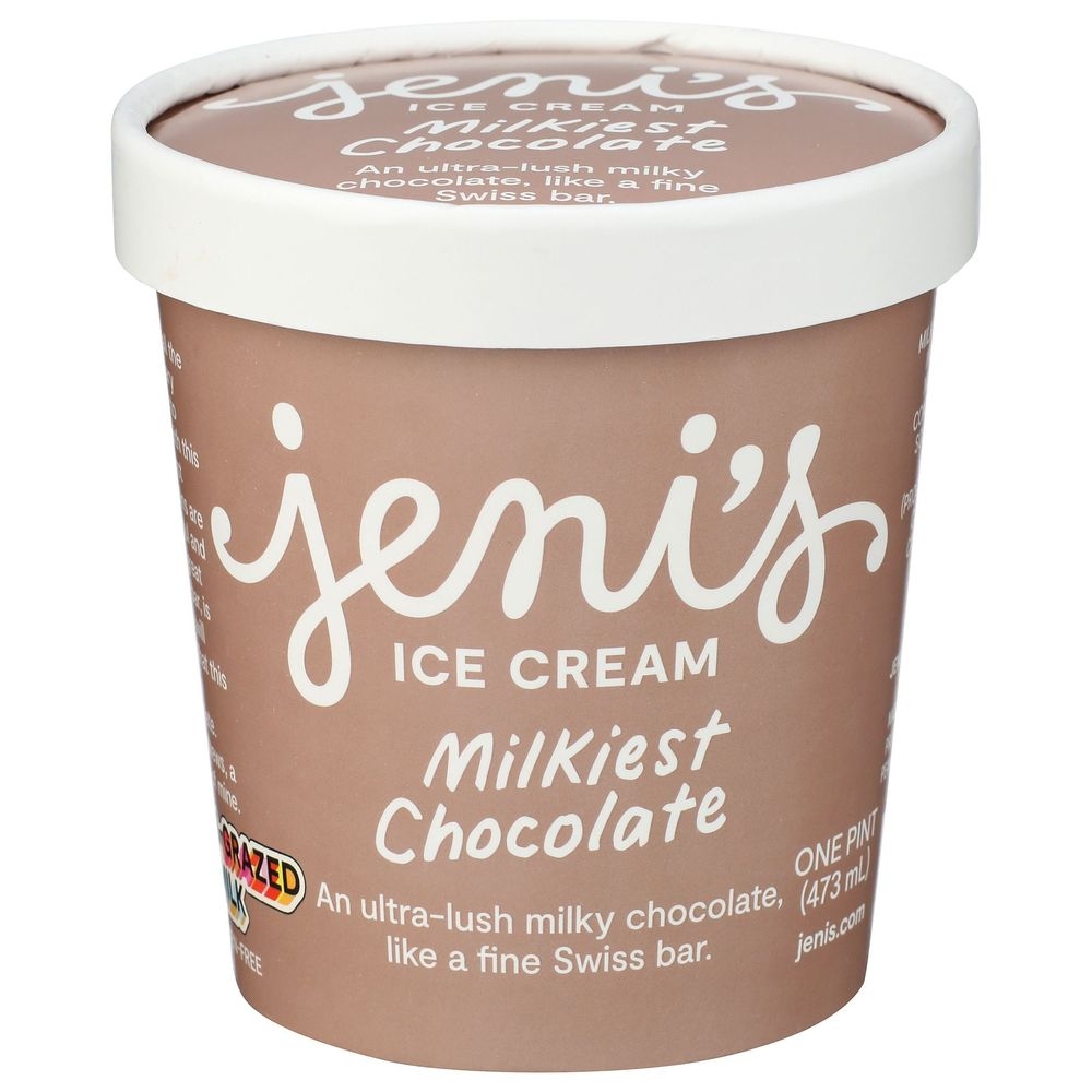 Jenis Splendid Milkiest Chocolate Ice Cream, 16 Ounce -- 8 per case