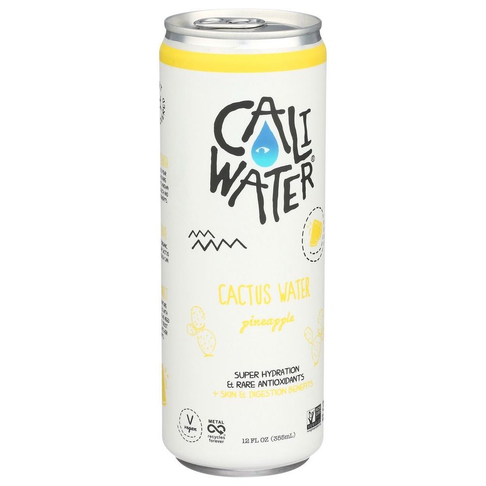 Caliwater Pineapple Cactus Water, 12 Fluid Ounce -- 12 per case