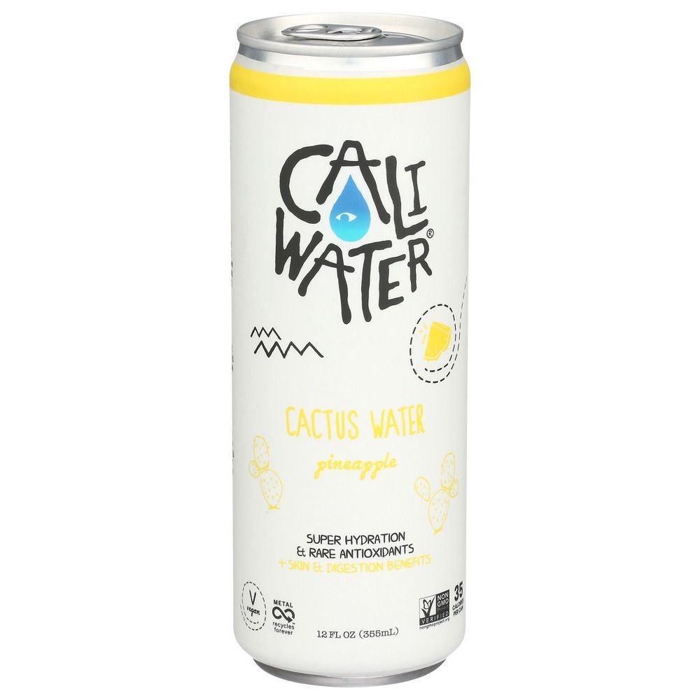 Caliwater Pineapple Cactus Water, 12 Fluid Ounce -- 12 per case