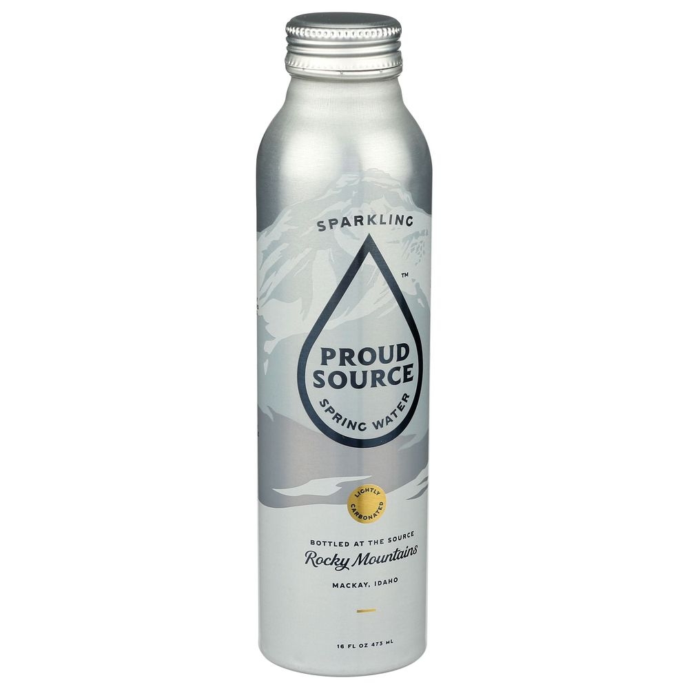 Proud Source Rocky Mountains Sparkling Spring Water, 16 Fluid Ounce -- 24 per case