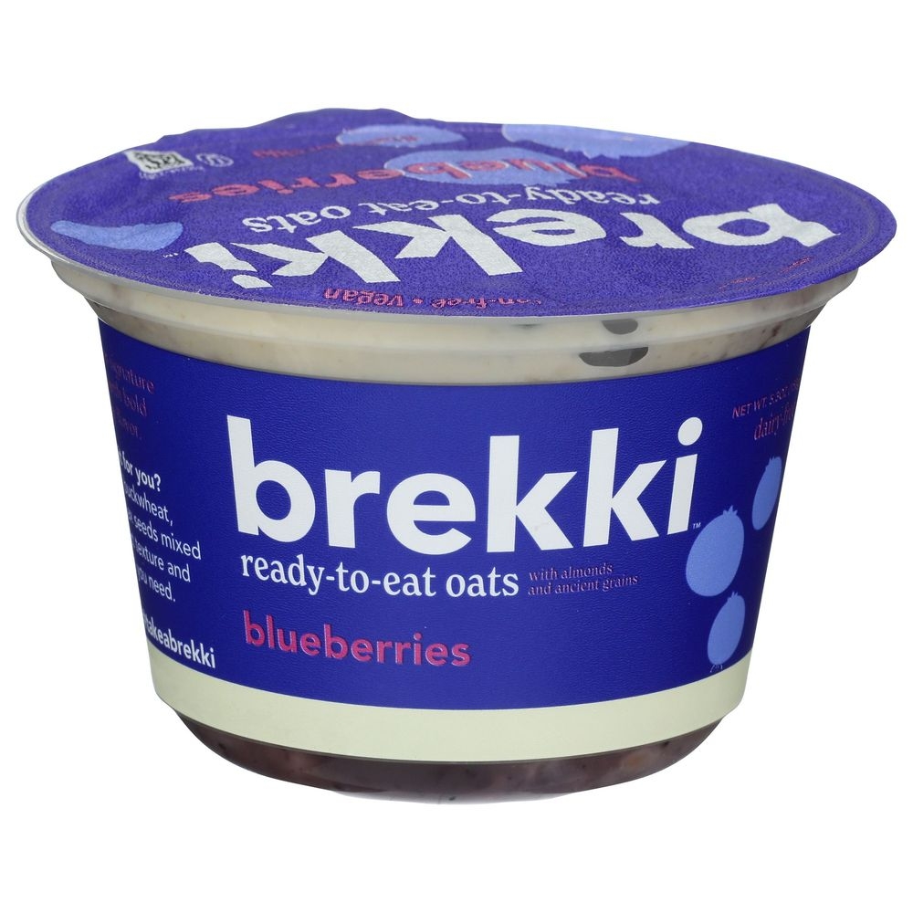 Brekki Overnight Oats with Blueberries, 5.3 Ounce -- 8 per case