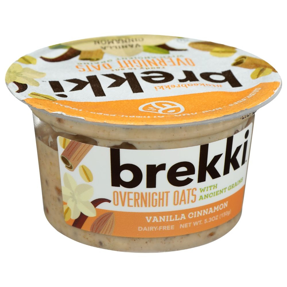 Brekki Vanilla Cinnamon Overnight Oats, 5.3 Ounce -- 8 per case