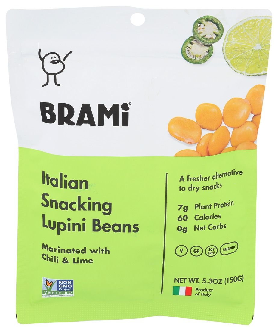 Brami Chili Lime Lupini Beans, 5.3 Ounce -- 8 per case