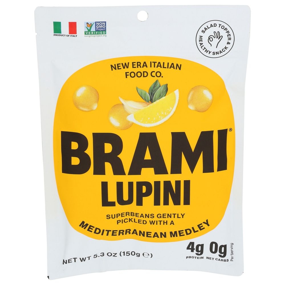 Brami Mediterranean Medley Lupini Bean Snacks, 5.3 Ounce -- 8 per case