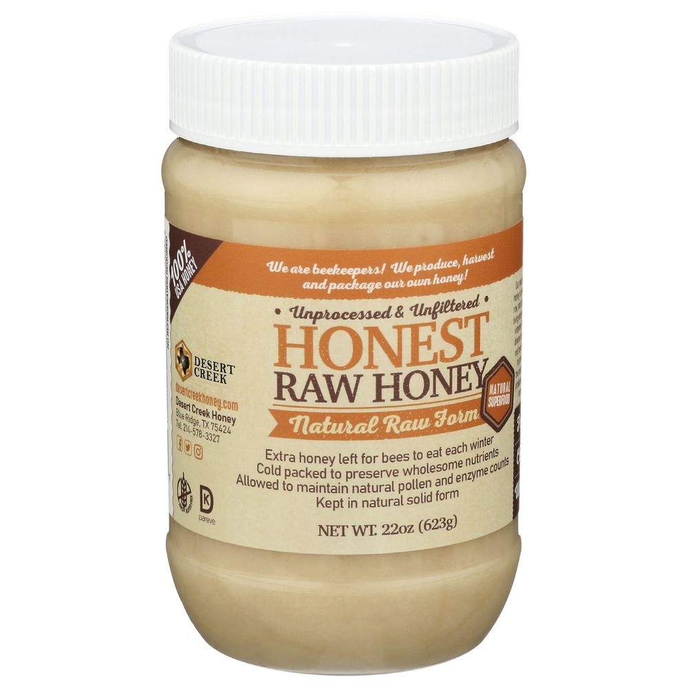 Desert Creek Honest Raw Honey, 22 Fluid Ounce -- 6 per case