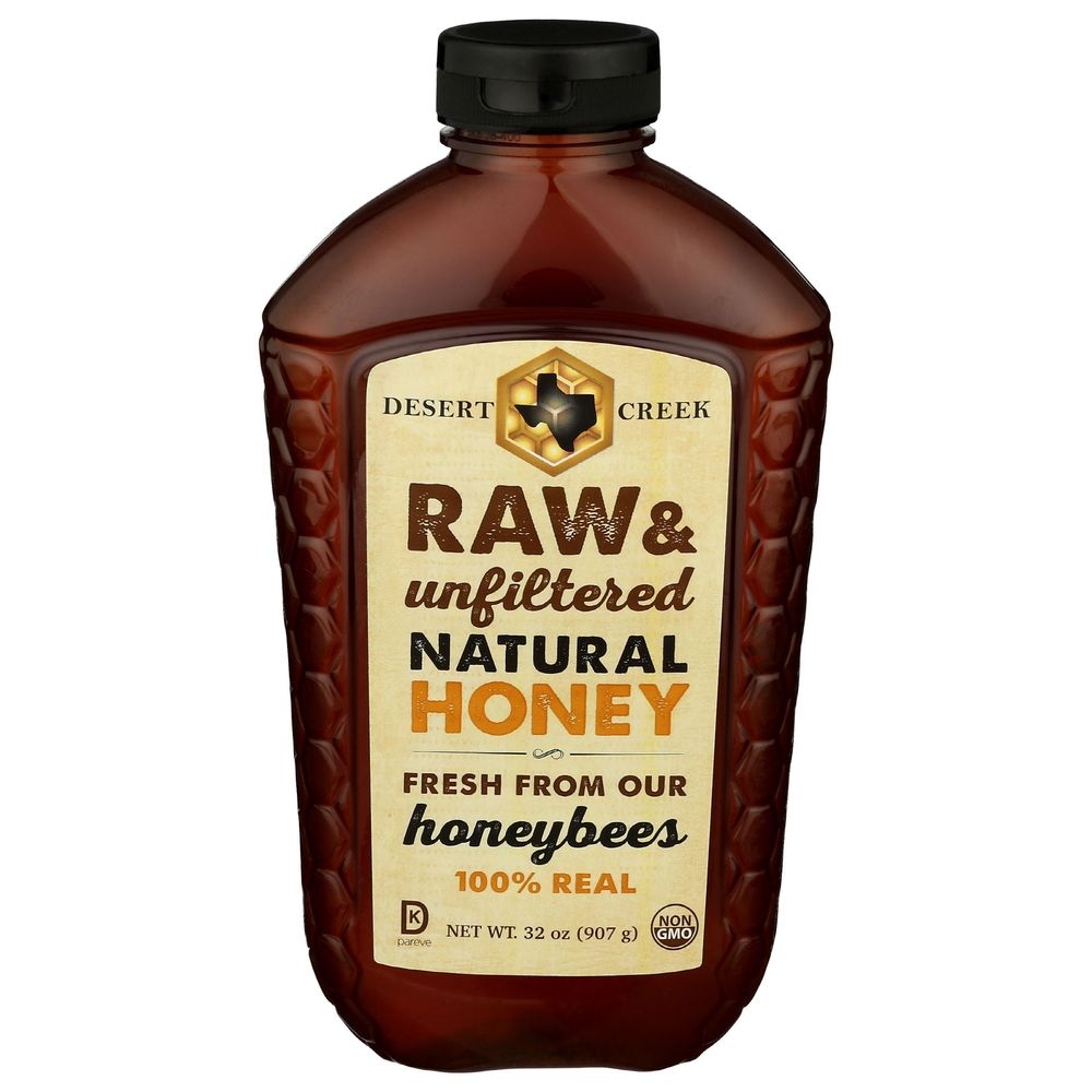 Desert Creek Raw and Unfiltered Natural Honey, 2 Pound -- 6 per case