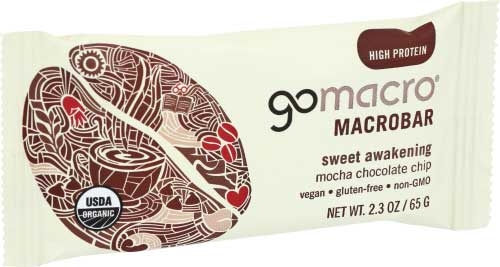 Gomacro Organic Mocha Chocolate Chip Macrobar, 2.3 Ounce -- 12 per case