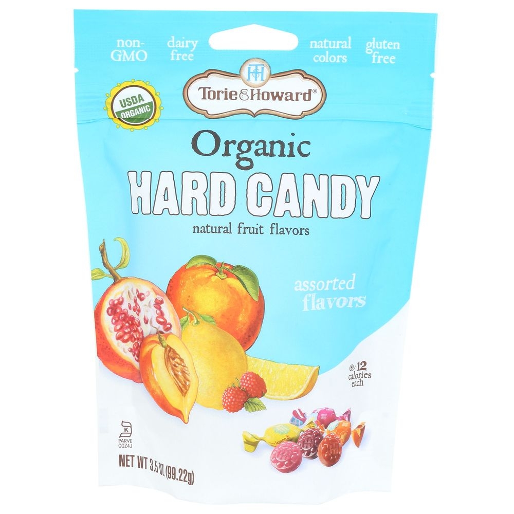 Torie and Howard Organic Assorted Hard Candy, 3.5 Ounce -- 6 per case