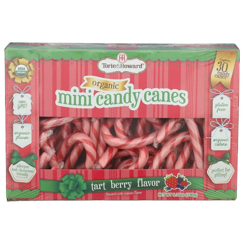 Torie and Howard Sweet Berry Flavor Mini Candy Canes, 6.35 Ounce -- 12 per case