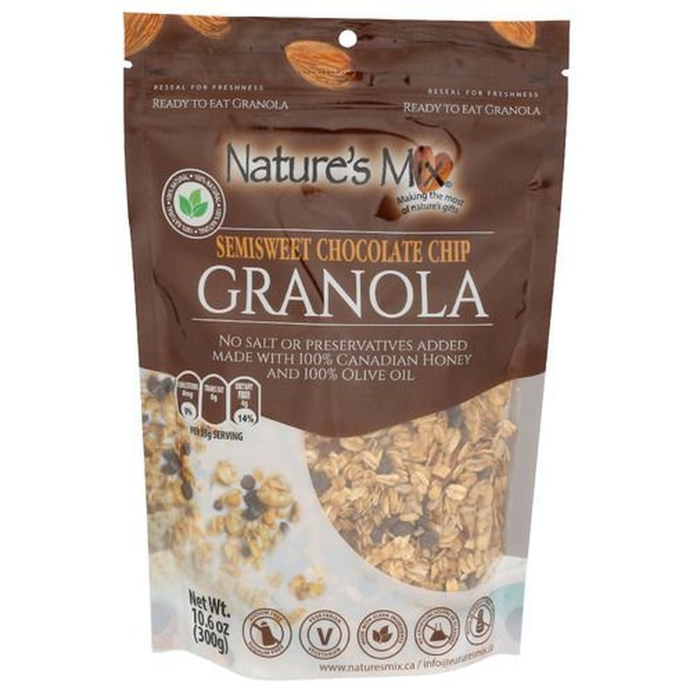 Natures Mix Chocolate Chip Granola, 10.6 Ounce -- 6 per case